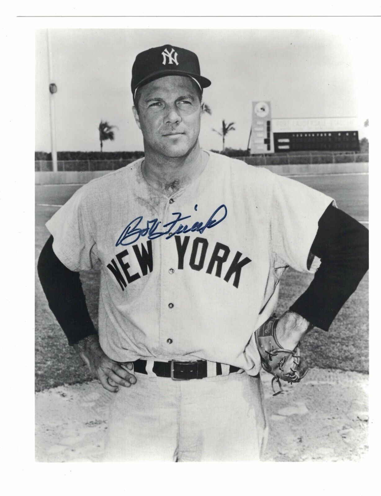 Bob Friend New York Yankees Signed 8 x 10