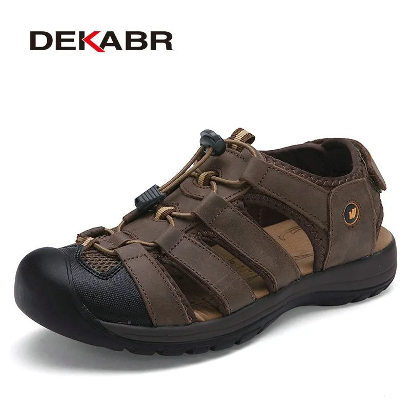 DEKABR Summer Sandals Men's Sneakers Men Slippers Flip Flops Casual Shoes Beach Outdoor Breathable Sandalias Fashion Men Shoes