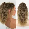⏳R&eacute;duction limit&eacute;e de 50%🎁18 Inch Curly Wavy Frizzy Hair Extension with Ponytail