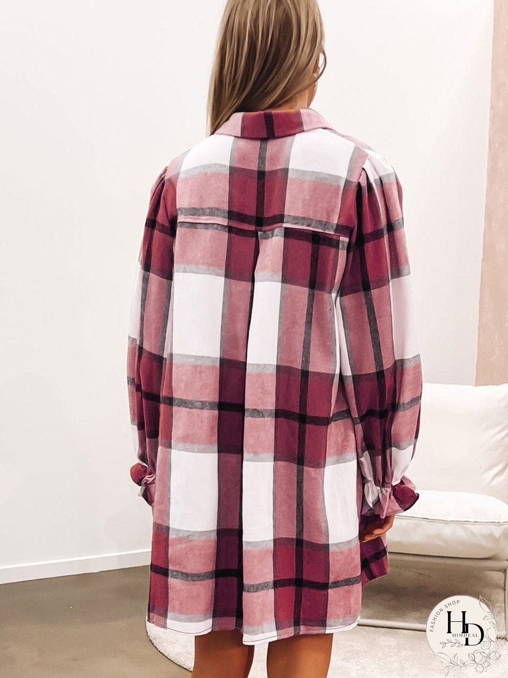 Trendy Plaid Mini Dress