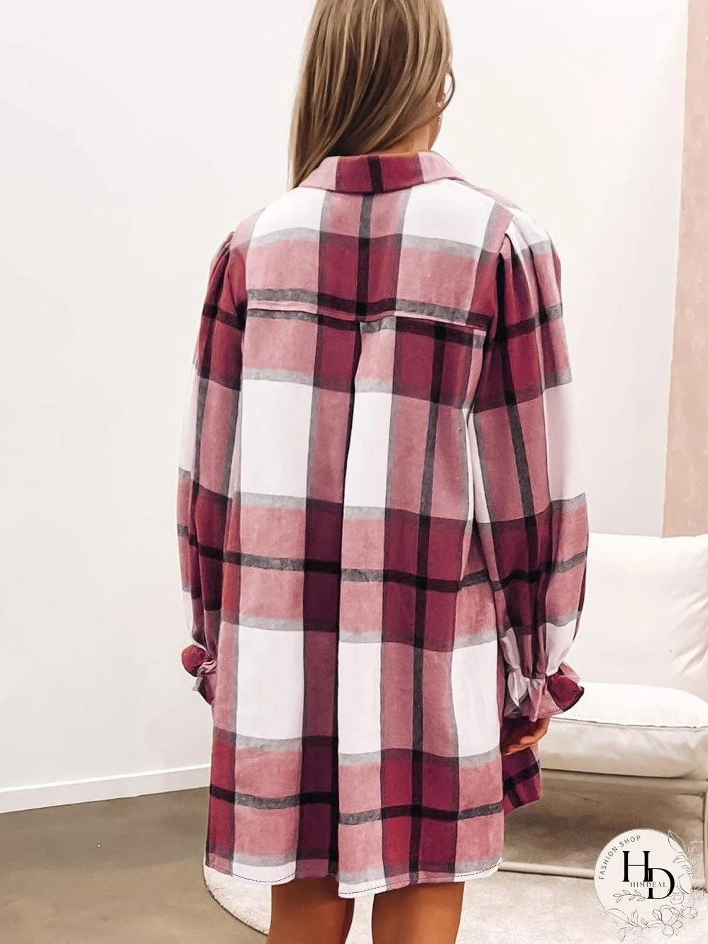 Trendy Plaid Mini Dress