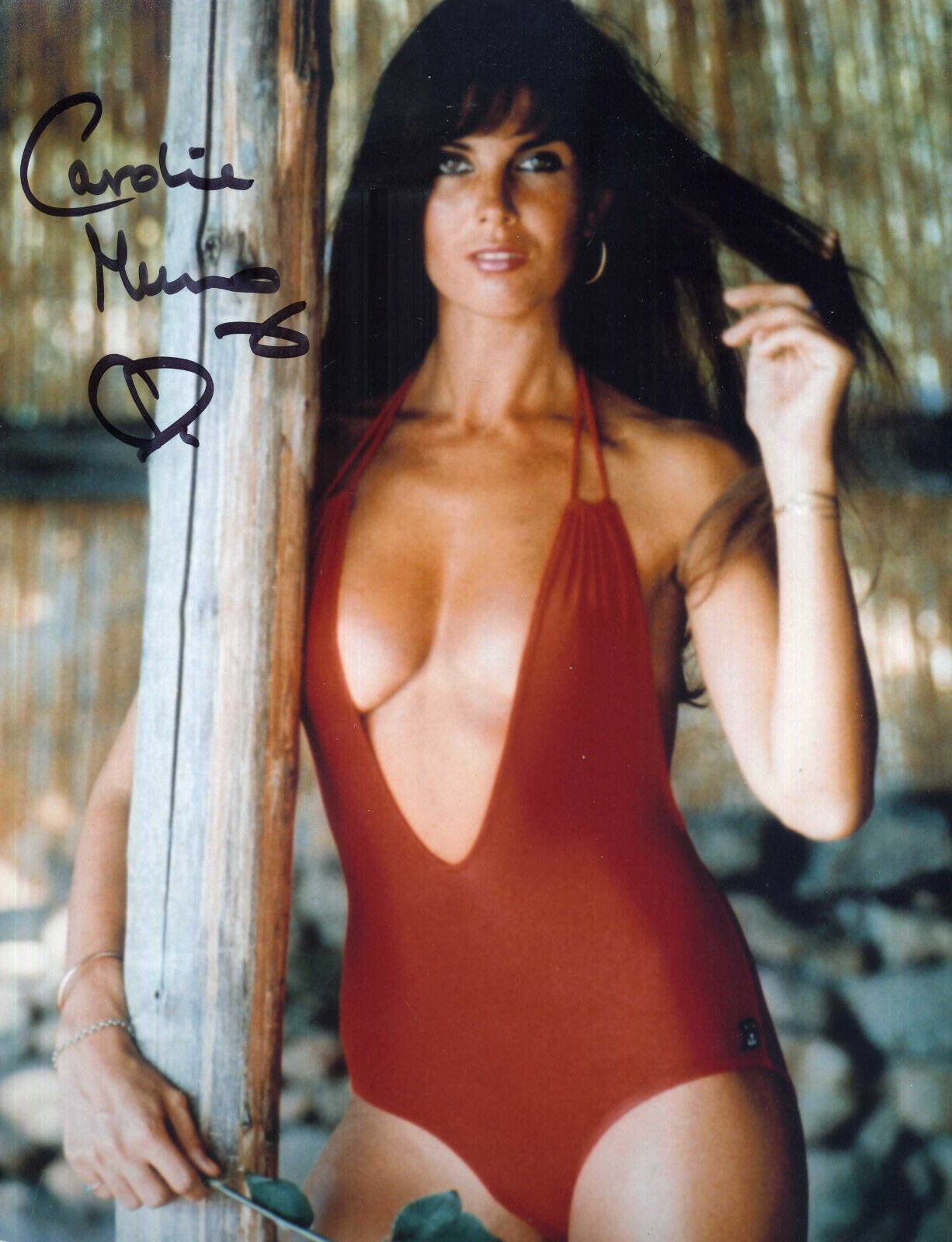 CAROLINE MUNRO Signed Photo Poster paintinggraph - Beautiful Sexy Film Star Actress - preprint