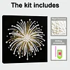 Fireworks DIY Pearl Diamond Art Kit for Adults Home Decor 25x25cm With Frame