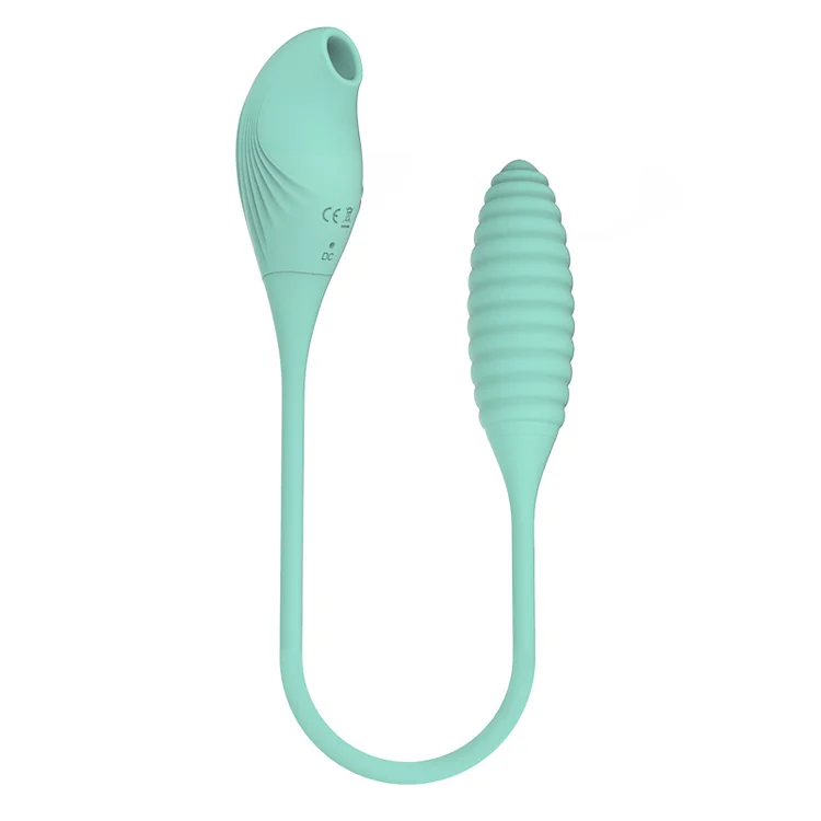 Dual-Stimulation Silicone Vibrator with Pulsing and Sucking Functions