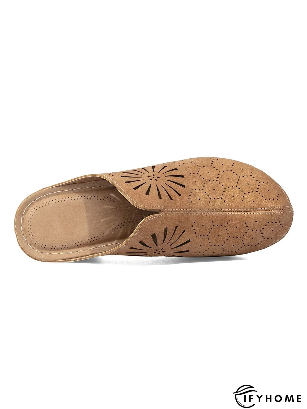 Vintage Plus Size Hollow out Chunky Heel Mules | IFYHOME