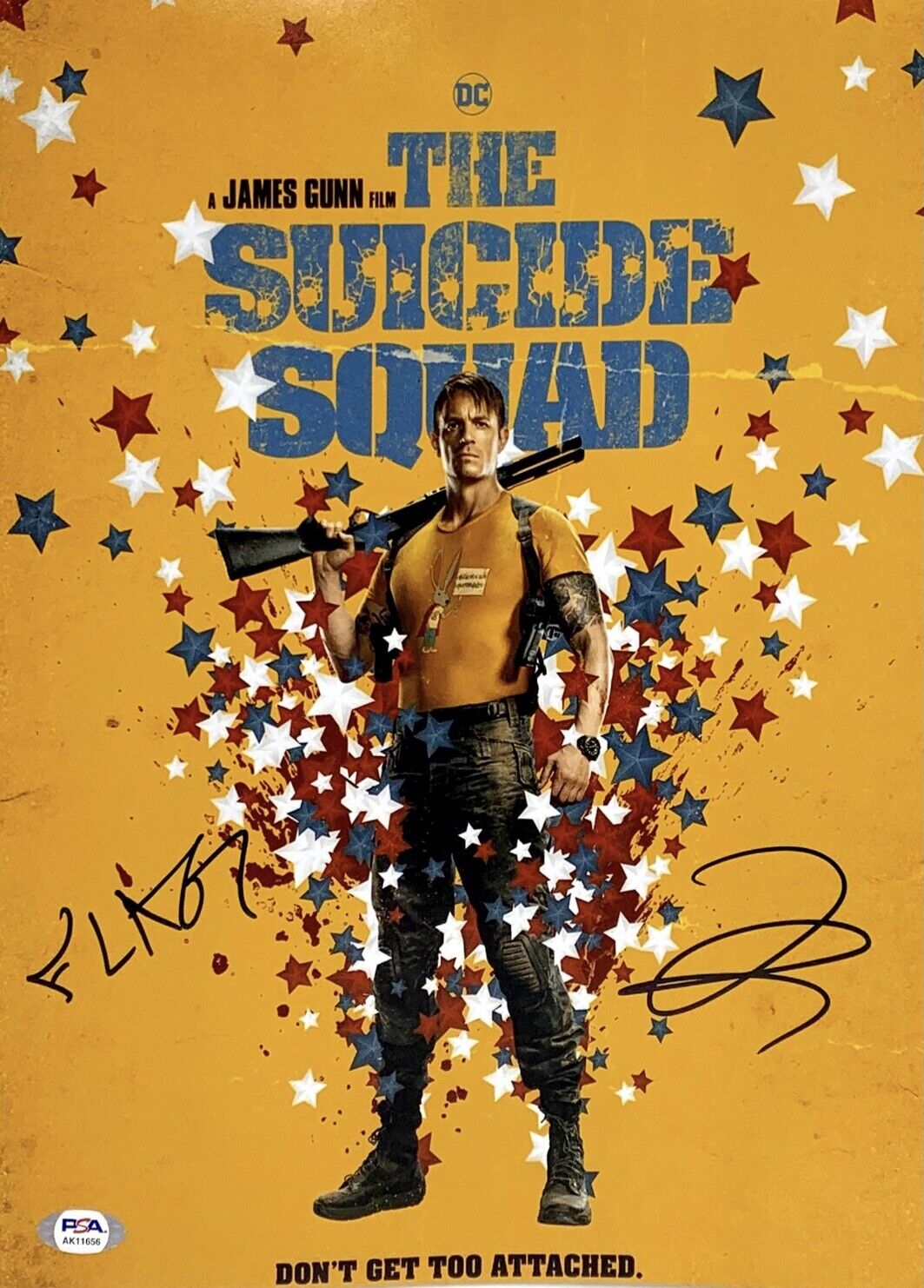 Joel Kinnaman Signed 11x14 Photo Poster painting PSA AK11656 Suicide Squad Flag DC