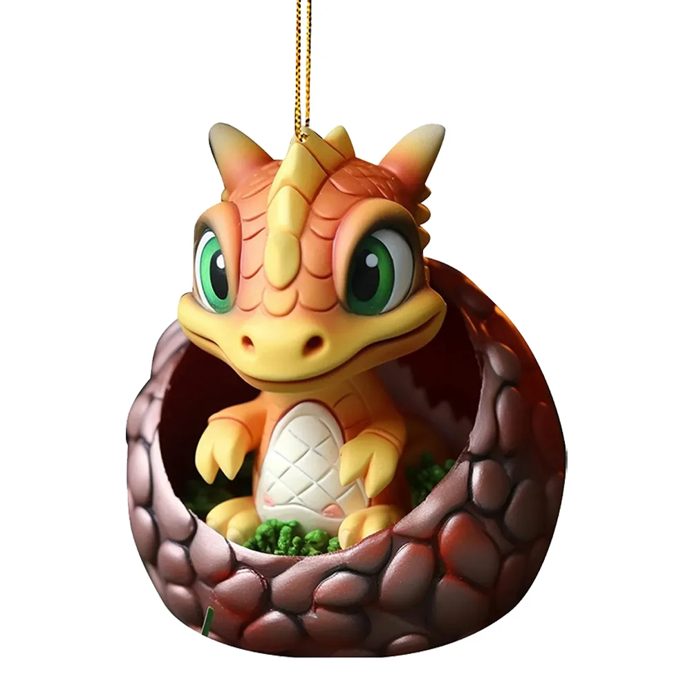 Christmas Dragon Egg Decoration Novelty Cute Acrylic Party Favors (C)