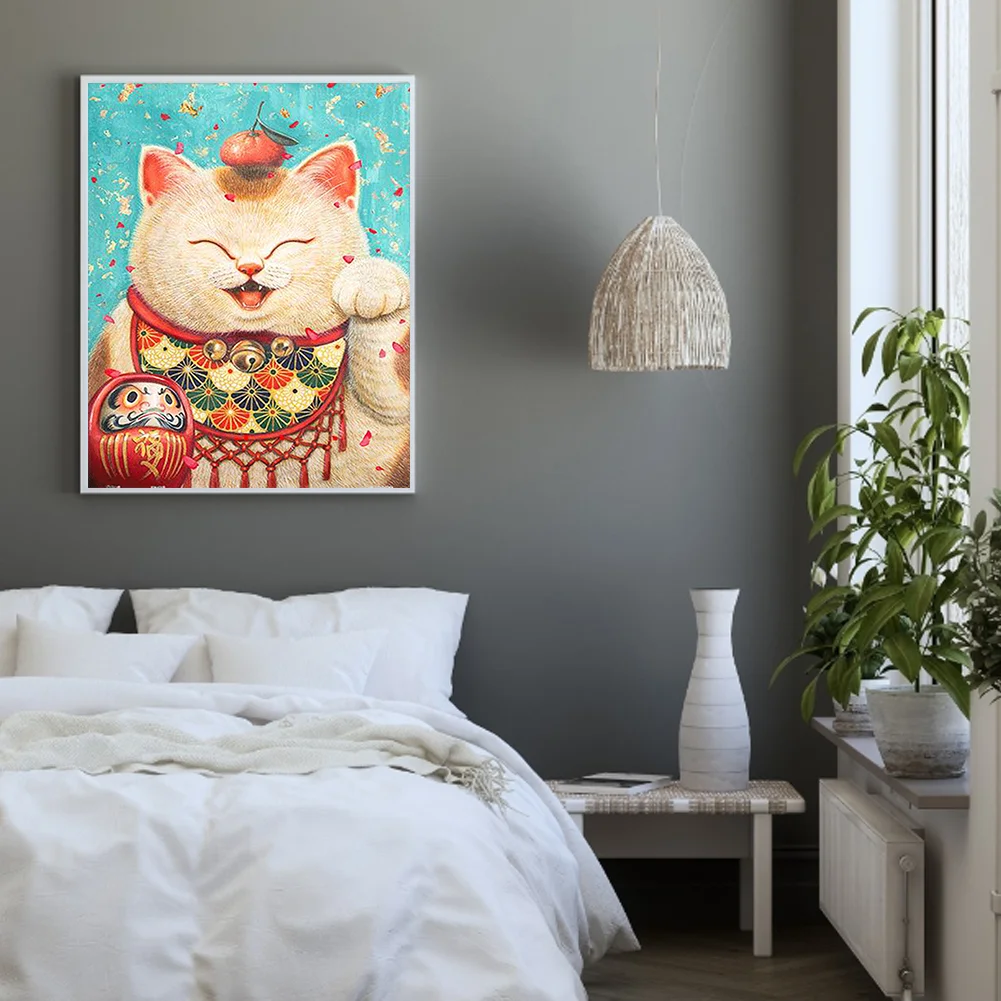 Diamond Painting - Full Round Drill - Lucky Cat