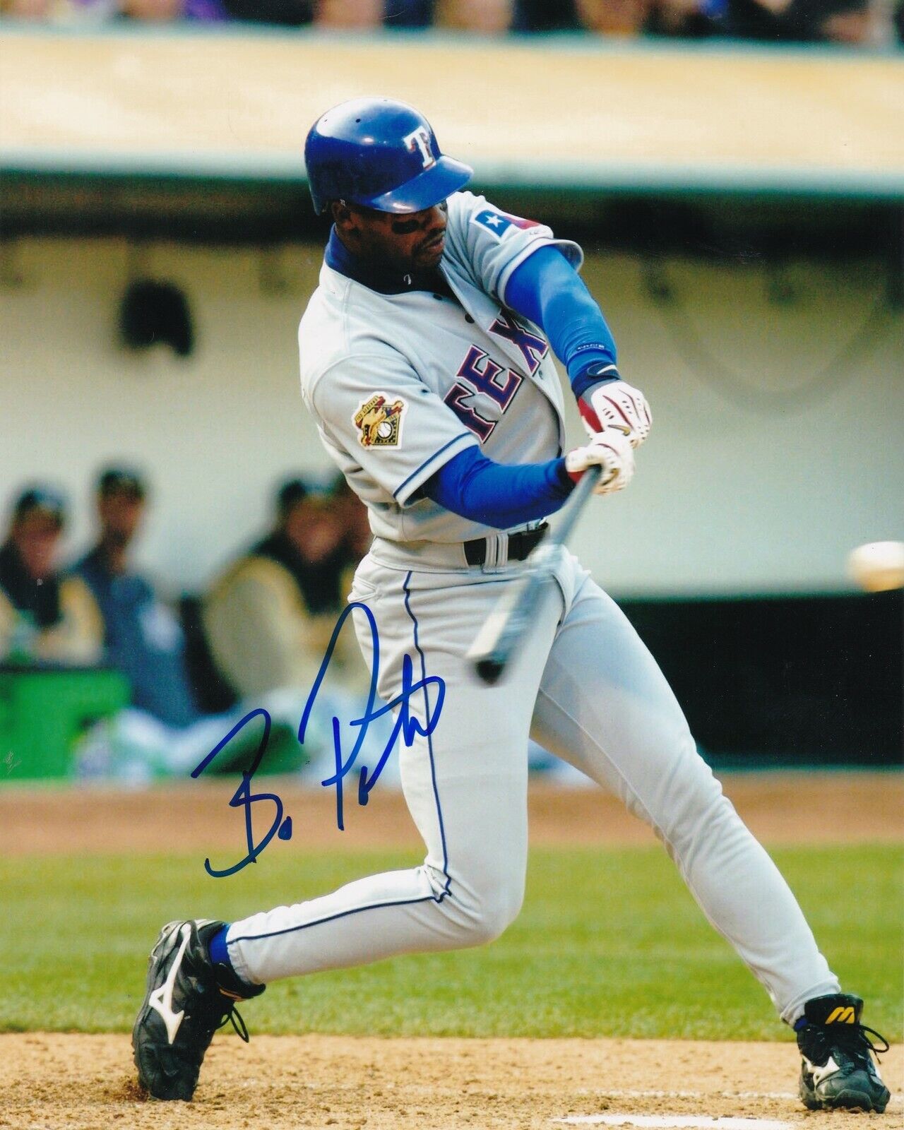 BO PORTER TEXAS RANGERS ACTION SIGNED 8x10