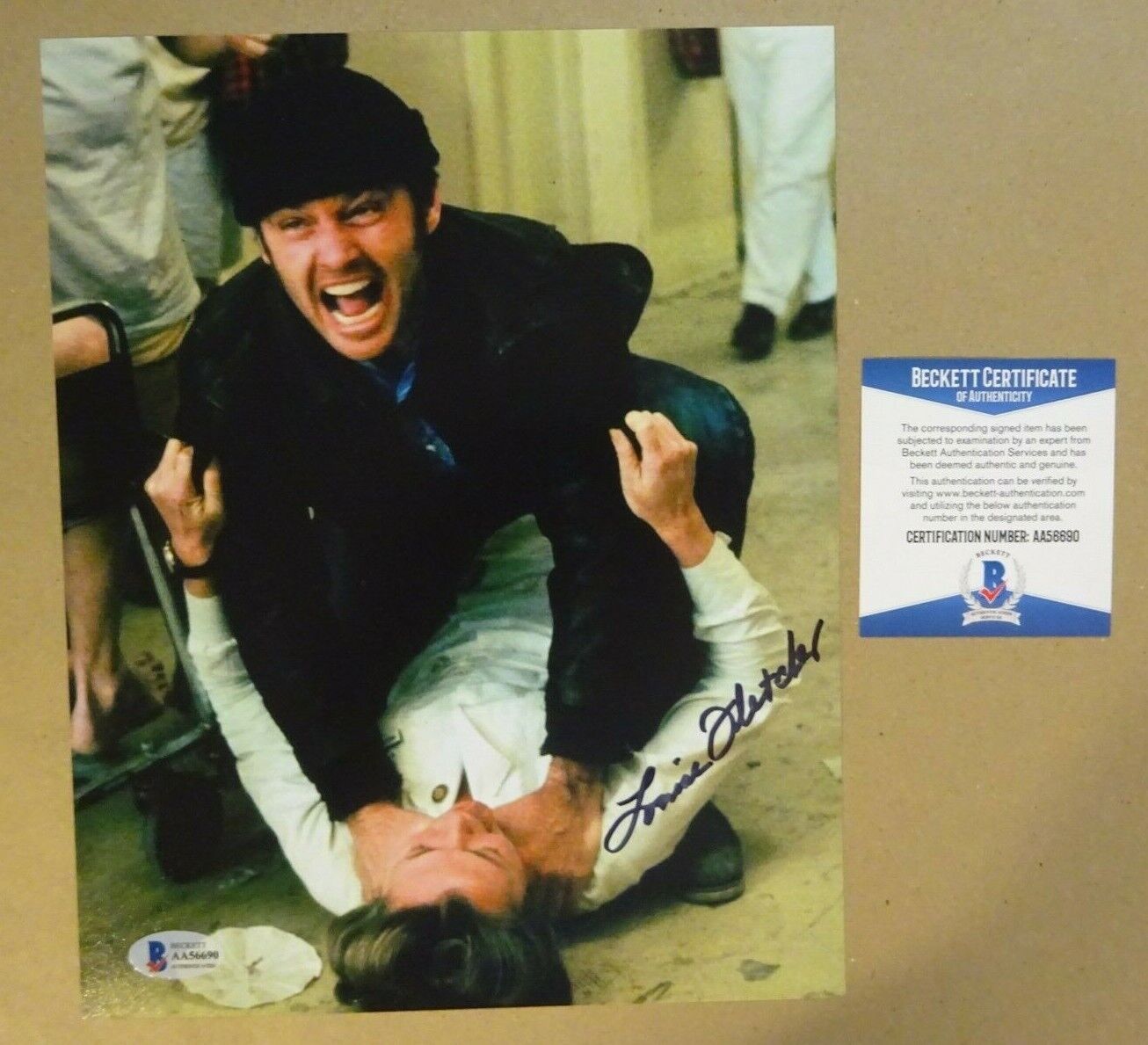 Signed LOUISE FLETCHER Autographed Cuckoo's Nest Photo Poster painting 8x10