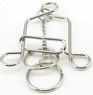 Bell Shape Metal wire Puzzle Brain Teaser Game for Adults Children