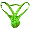 Men's Fashion Sexy Hollow Out Double Low Brief Thong G-String Bikinis Underwear