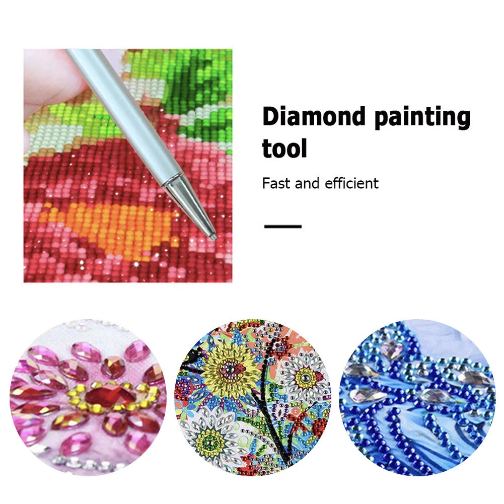 Diamond Drawing Point Drill Pen Square Round Dual-purpose Capacitor Stick Decor