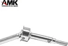 AMK 4Pcs Stainless Steel TRX4M Front Rear Axles 5mm Extended with 2mm Tread Drive Shaft for 1/18 RC Crawler Upgrades (Silver)