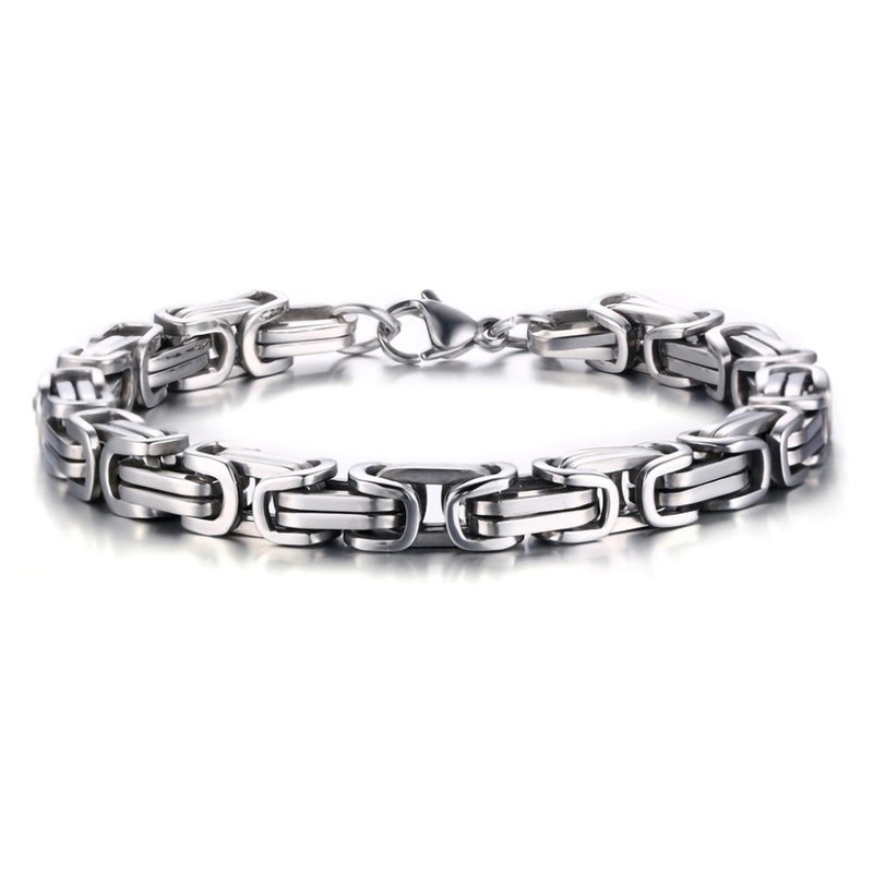Fashion Solid Color Titanium Steel Plating Unisex Bracelets