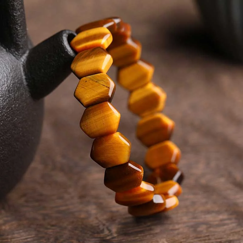 Natural Tiger Eye Strength Protection Bracelet