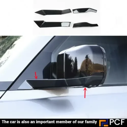 Dronehint Carbon Rear View Mirror Anti-Scratch Trim for Land Rover Defender 110 90 20-2024 (For: Land Rover) Parts