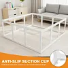 [US Local Warehouse] 12-Panel Clear Acrylic Indoor Dog Playpen 23.6 Inch-H Whelping Crate Kennel Cage Enclosure with Door Easy Assemble Pet Fence Transparent Pet Pen for Small Animals Bunny Rabbit Ferret