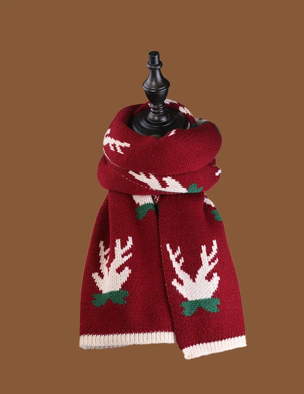 Men's Christmas Scarf Simple Warm Fashion Scarf