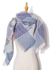 Imitation Cashmere Women Triangle Scarf Autumn Winter Big Plaid Scarve Pashmina Mujer Female Echarpe Hiver Foulard Bufanda Shawl