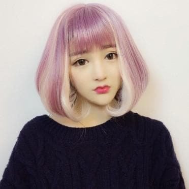 Lolita Pink Mix Purple BOBO Hair Wig SP166835