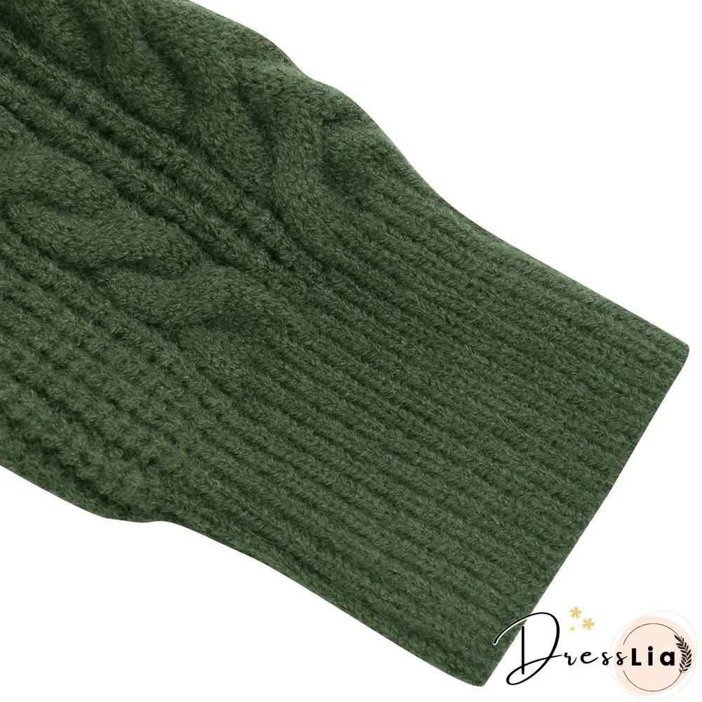 Winter Plain Sweater Top