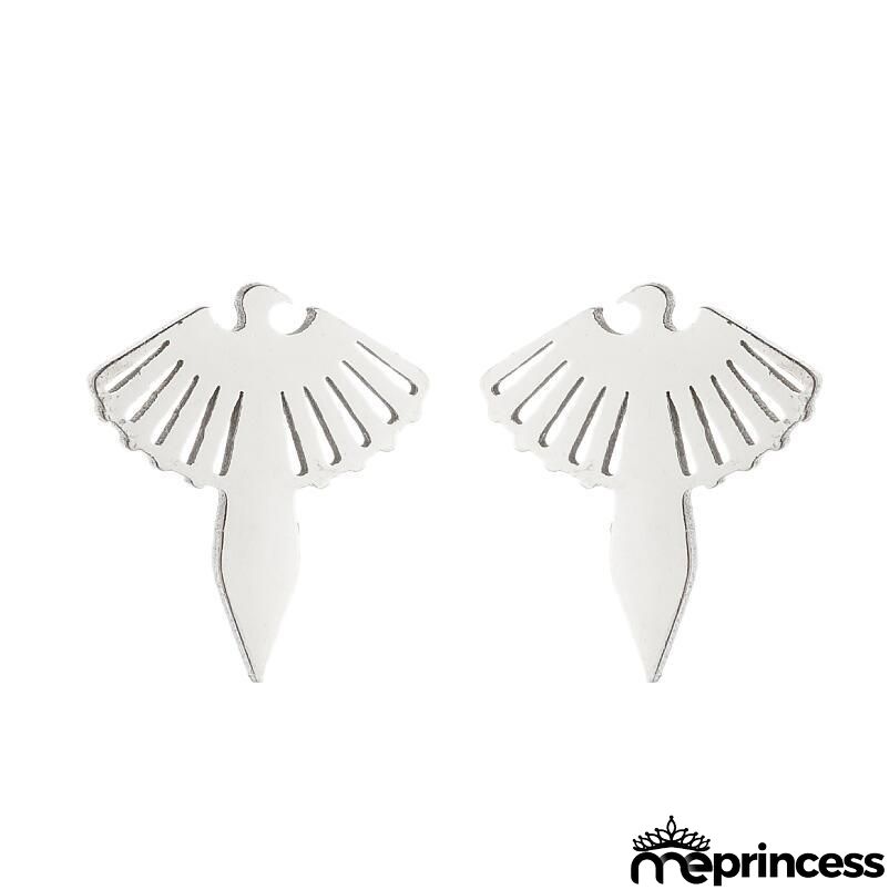 Women Fashion Hollow Eagle Owl Snake Dolphin Bee Giraffe Elephant Dog Cat Rabbit Fish Bird Penguim Stainless Steel Stud Earrings