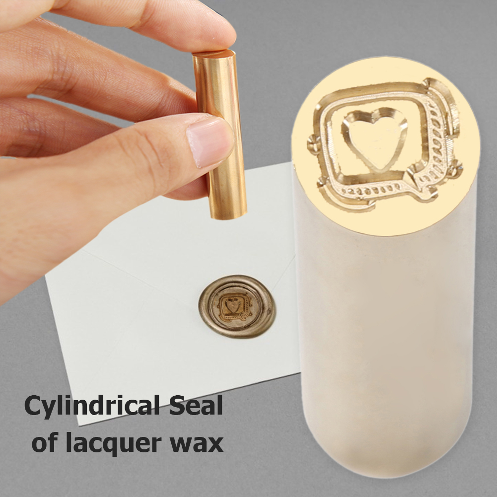 

12MM - Love Heart - Vintage Wax Seal, 501 Original