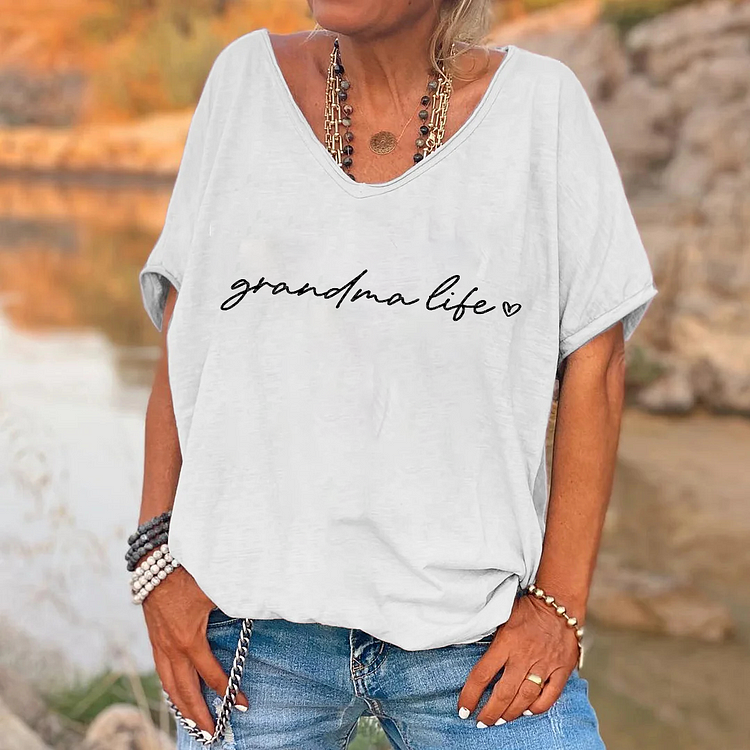Grandma Life Grandma Heart Grandma Shirt socialshop