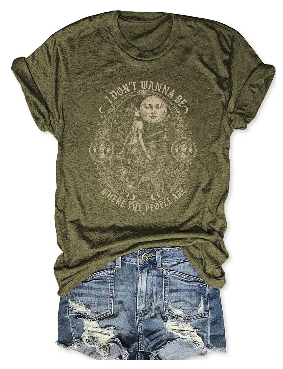 Siren I Don't Wanna Be Where The People Are T-shirt