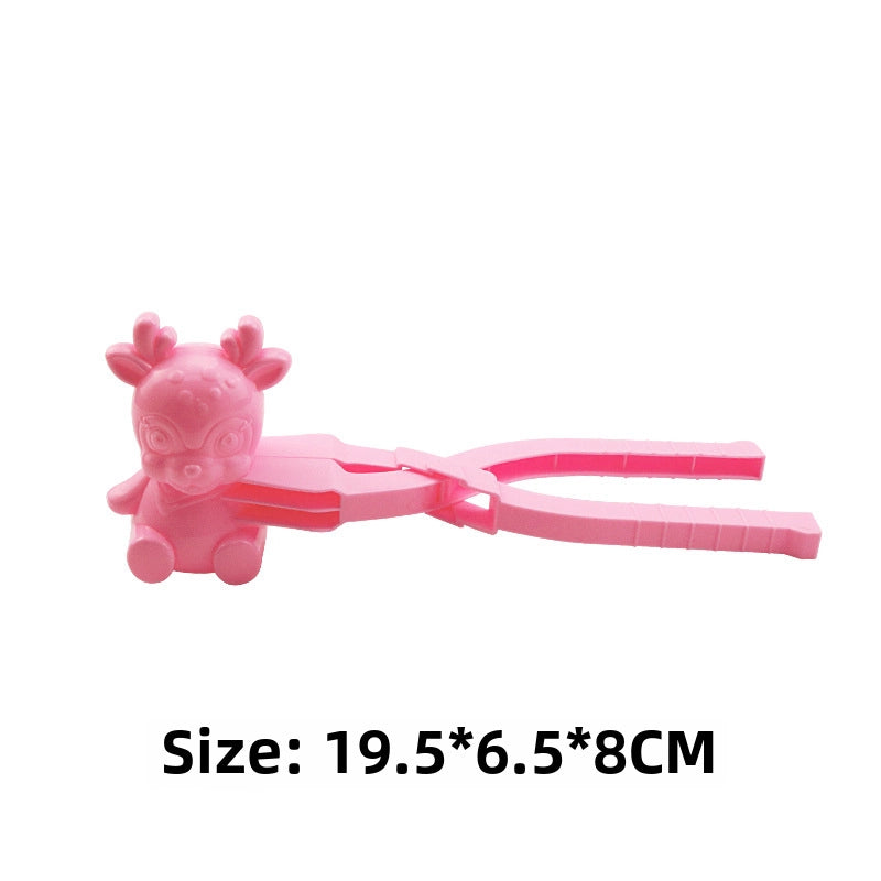 Children’s Winter Outdoor Toy Snow Clip Snowball Fight Artifact Snowflake Love Snowball Clip Play Snow Toy Sand Mold