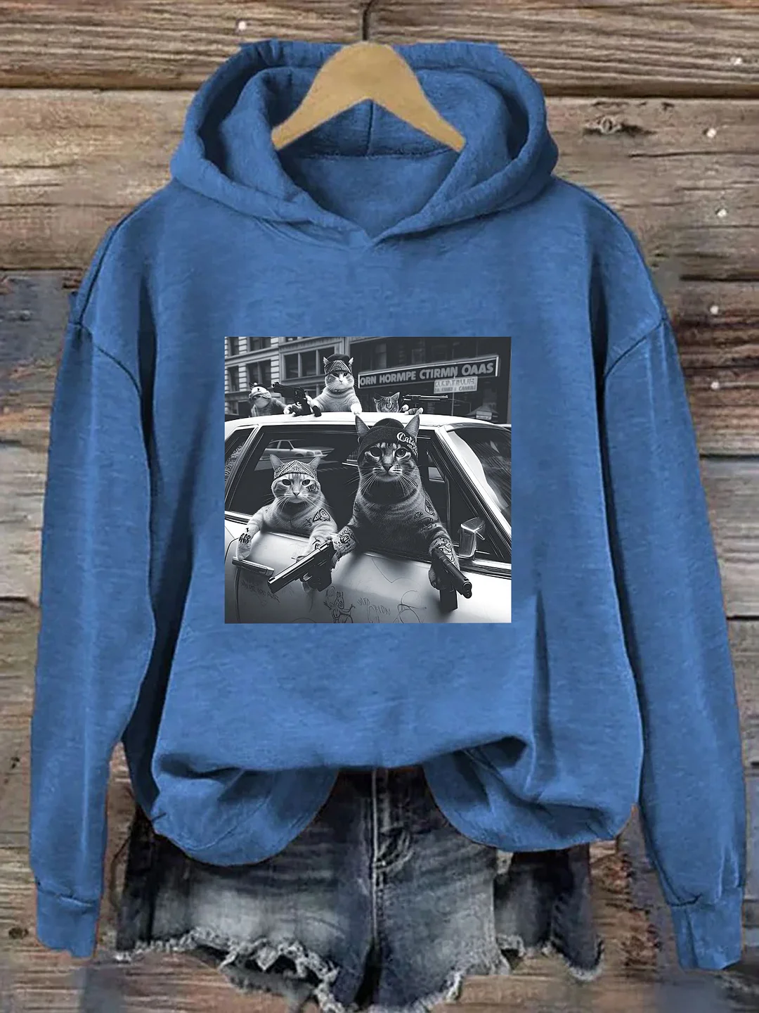 Funny Cat Gang Hoodie