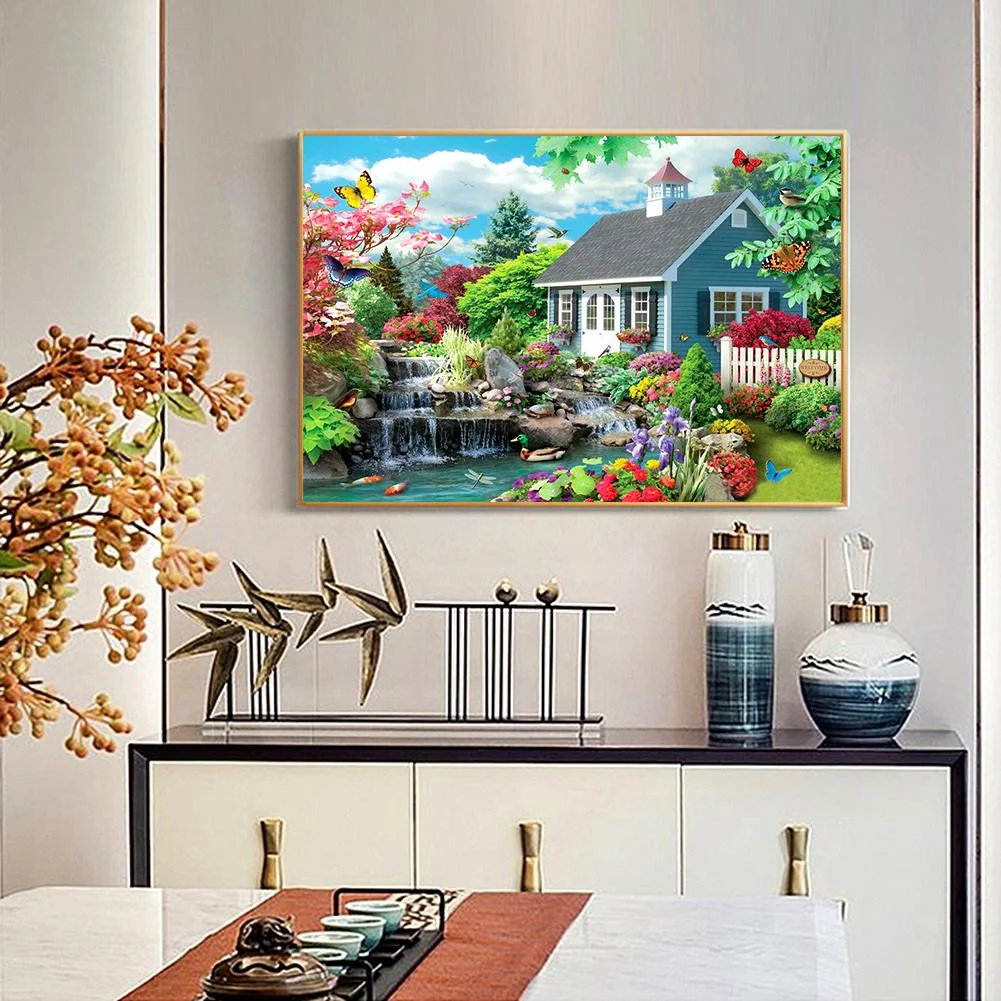 Diamond Painting - Full Round Drill - Quiet Yard