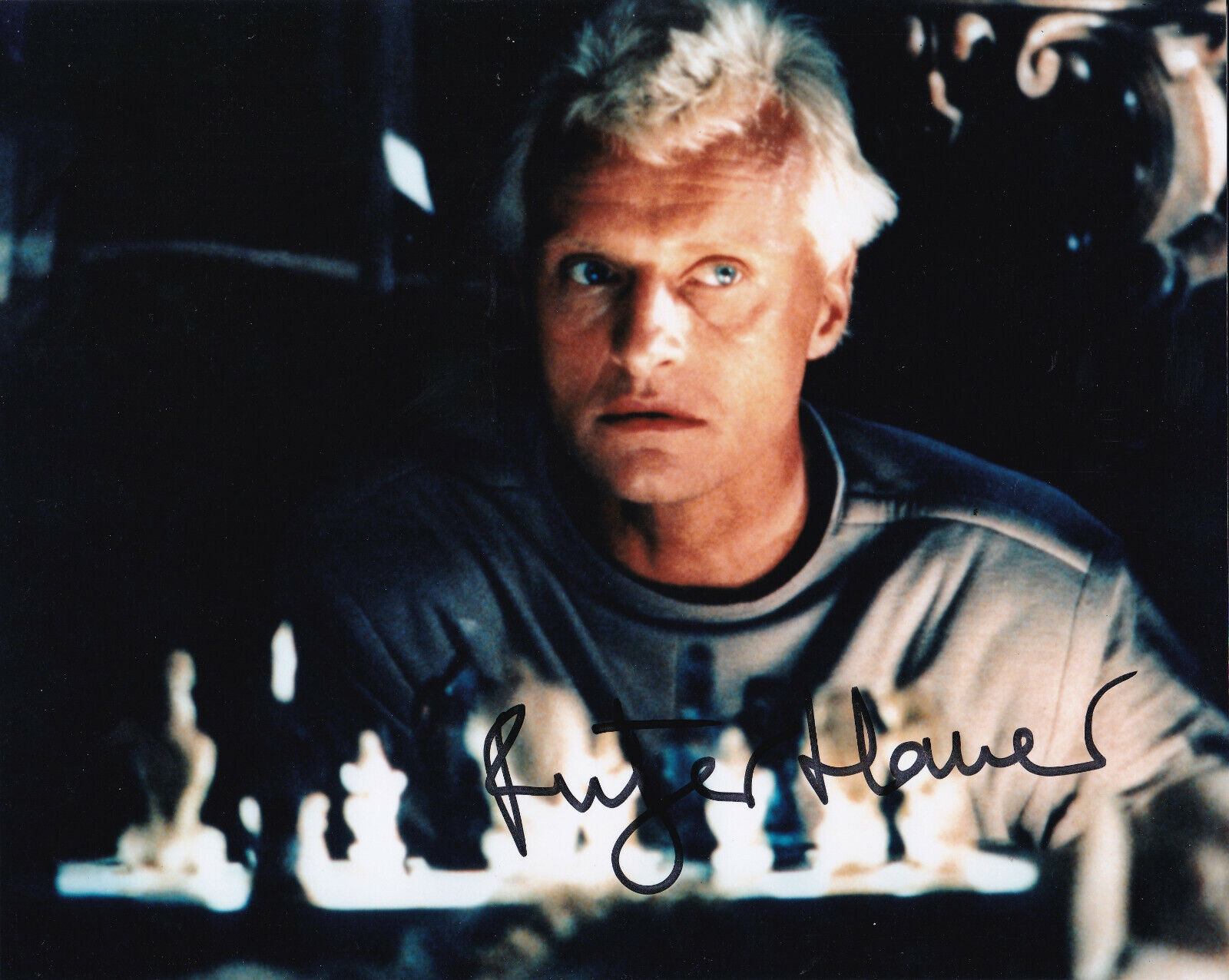 Rutger Hauer Signed 8x10 Inch Photo Poster painting Blade Runner Roy Batty Batman Begins