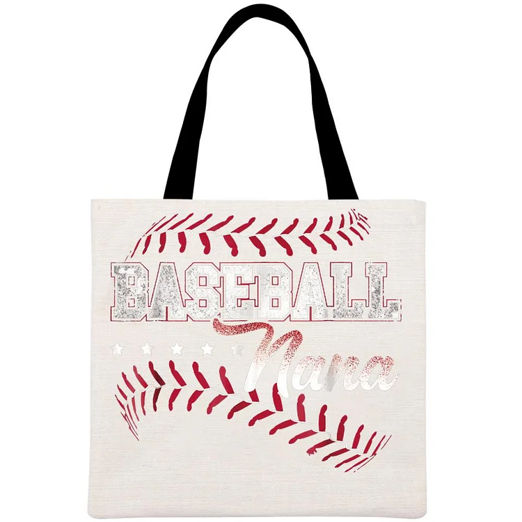 Baseball nana Printed Linen Bag-Annaletters