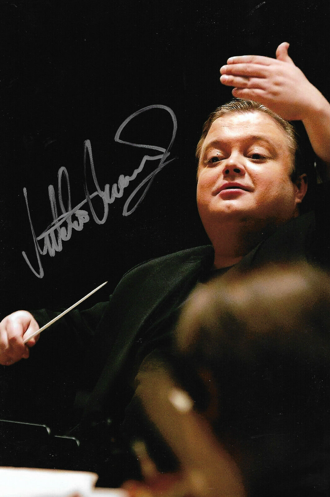 Mikko Franck Conductor signed 8x12 inch Photo Poster painting autograph