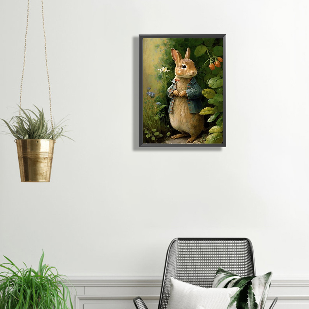 Rabbit-Full Square Diamond Painting 30*40CM