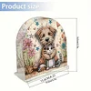 Diamond Painting Acrylic Happy Puppy Paper Towel Storage Rack Decor