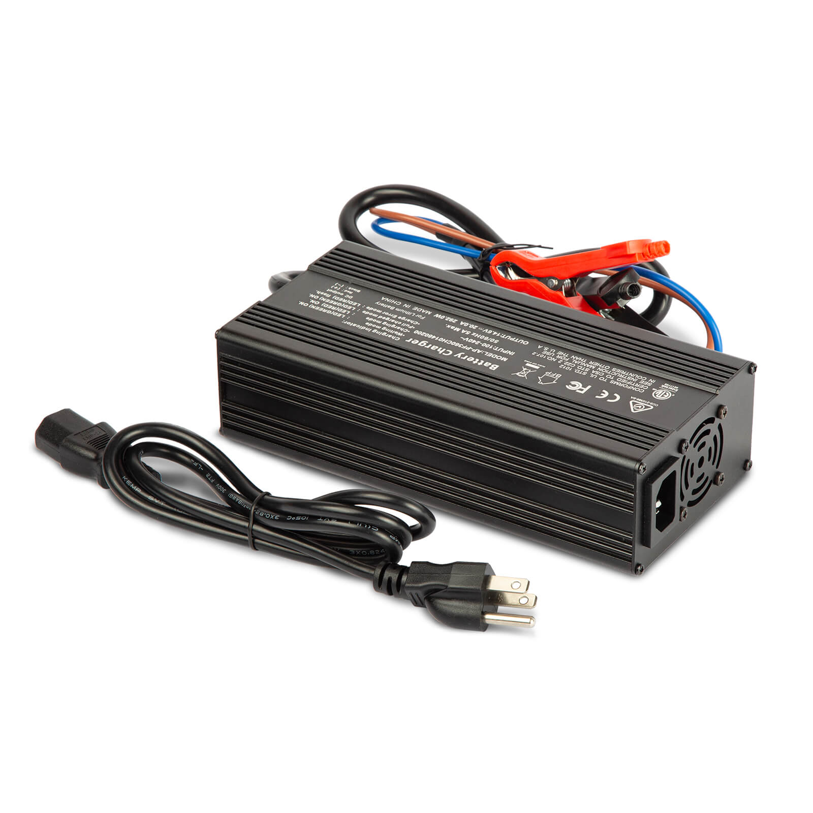 Enjoybot 14.6V 20A LiFePO4 Lithium Battery Charger Alligator Clamps | 0V Charging Activation