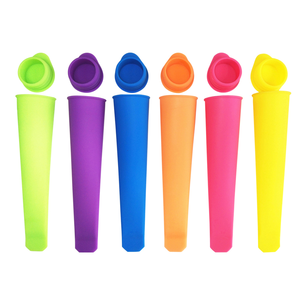 

6pcs Silicone Ice Cream Ice Cube Mold DIY Homemade Summer Popsicle Makers, 501 Original