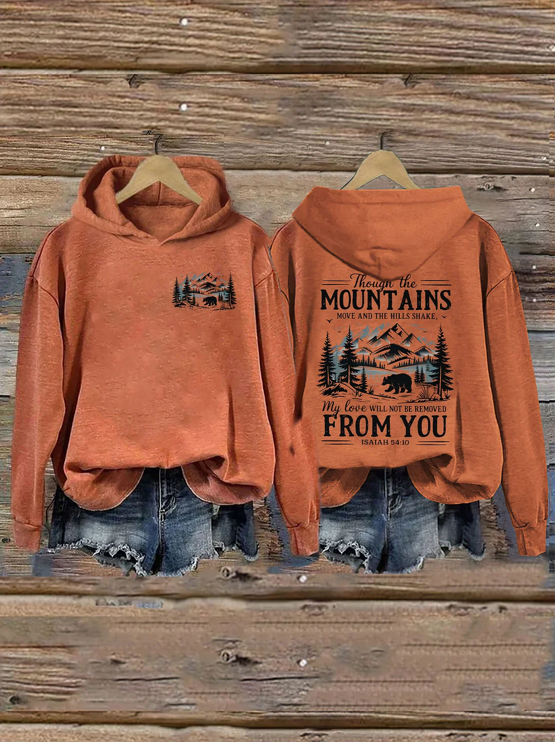 Though The Mountains Move Vintage Hoodie