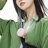 Mini Clip Fan Hanging Waist Neck Fan Girl Electric Air Cooling Fan 900mah USB Le