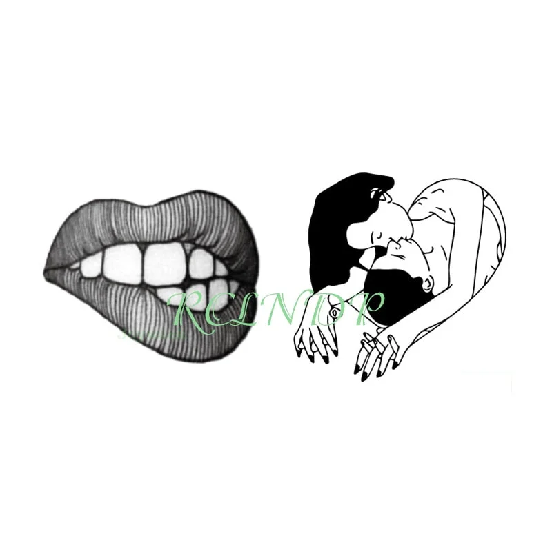 Waterproof Temporary Tattoo Sticker old school sexy love heart pattern Fashion Small Art Flash Tatto Fake Tatoo for Women Men