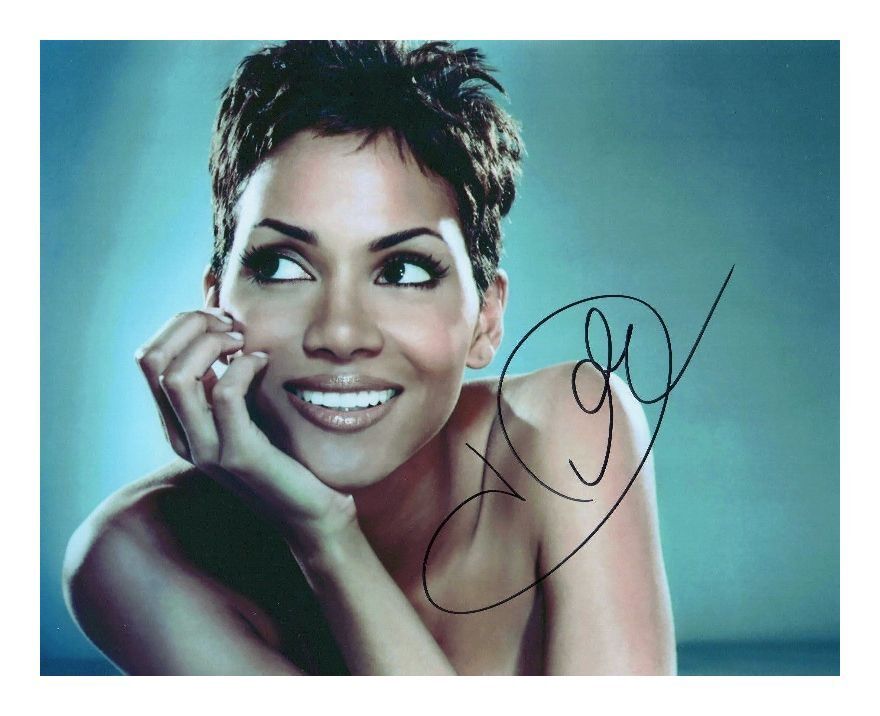 HALLE BERRY AUTOGRAPHED SIGNED A4 PP POSTER Photo Poster painting PRINT 8