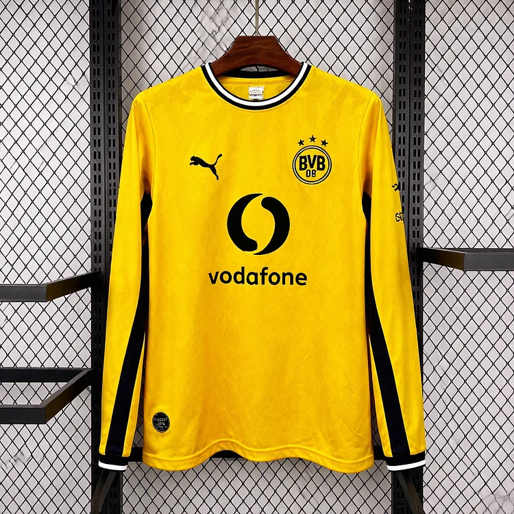【S~4XL】Dortmund 26/27 Long-Sleeve Home Football Jersey