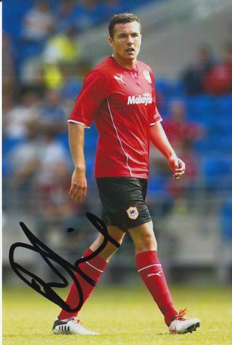 CARDIFF CITY HAND SIGNED DON COWIE 6X4 Photo Poster painting 1.