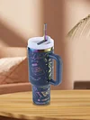 Stainless Steel Vacuum Insulated Tumbler 40oz Thermal Iced Travel Cup with Straw