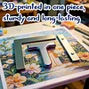 3-Piece Set Diamond Painting Alignment Tools Diamond Painting Alignment Ruler Fits Square Kits for Adults Keeps Drills Aligned (Iridescent)