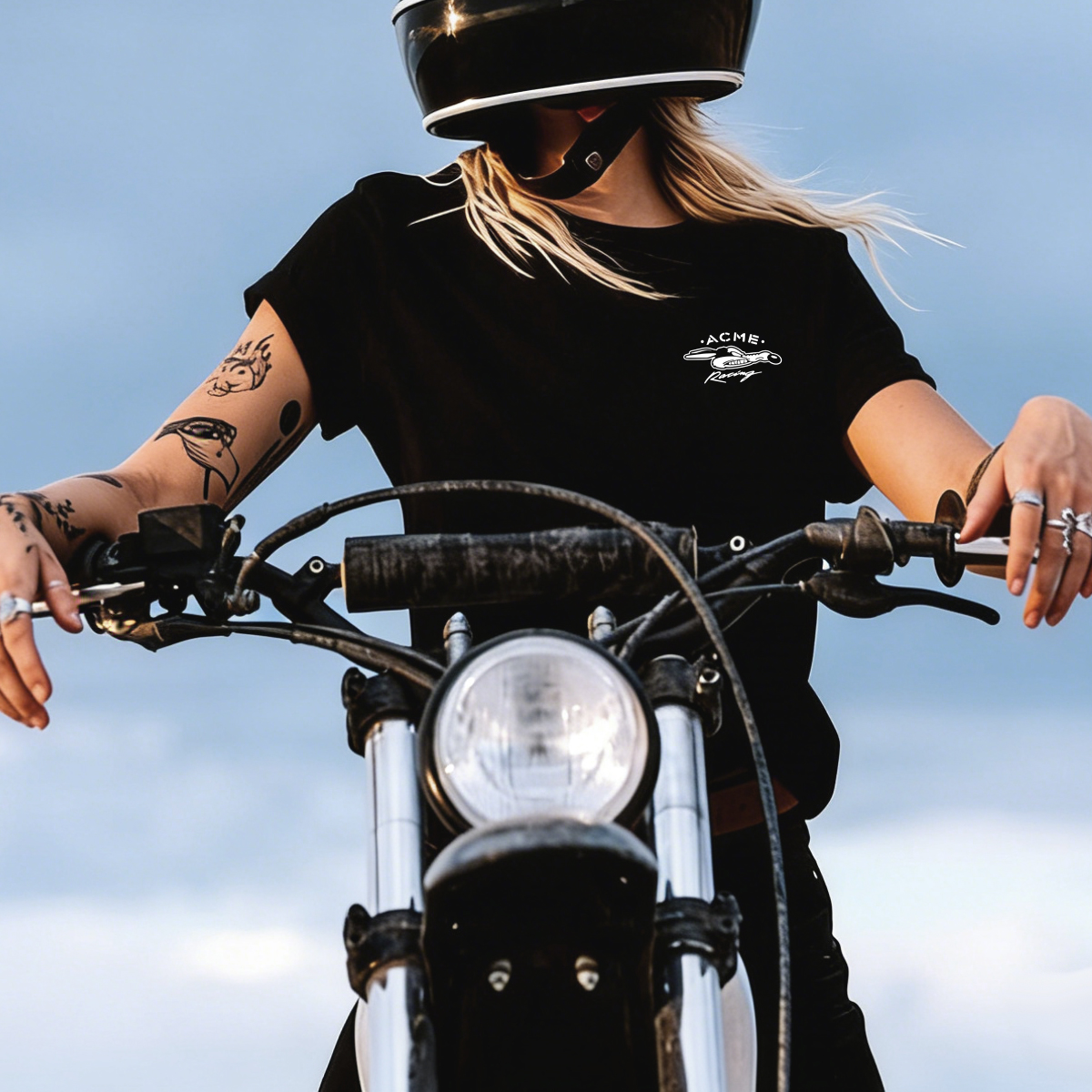 Luminous Cartoon Graphic Cotton T-Shirt