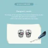 Cool Skull Stud Earrings 925 Sterling Silver 